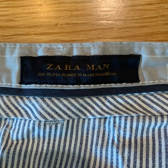 Zara Gray and White Box Check Chinos - Picture 2 of 4